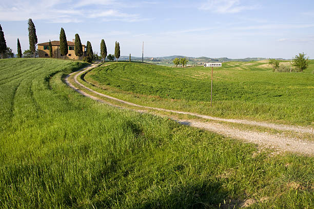 Panorama della campagna toscana nel Valdarno inferiore